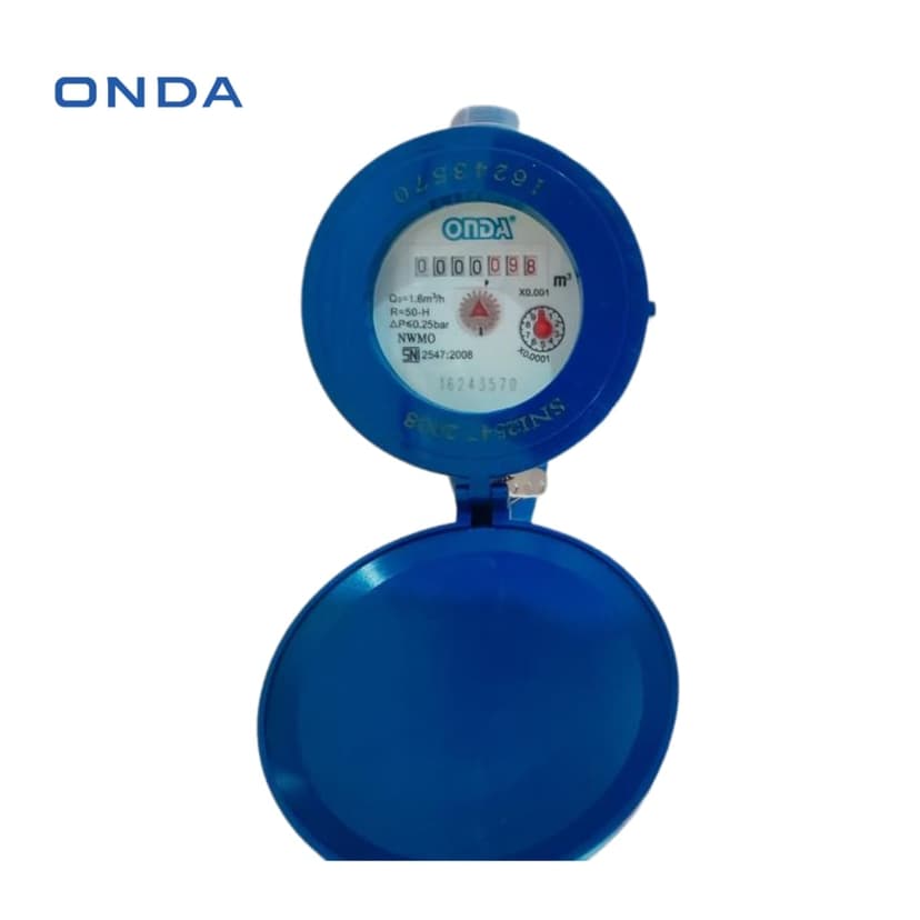 Water Meter ONDA Plastik 1/2 Inch (DN15)