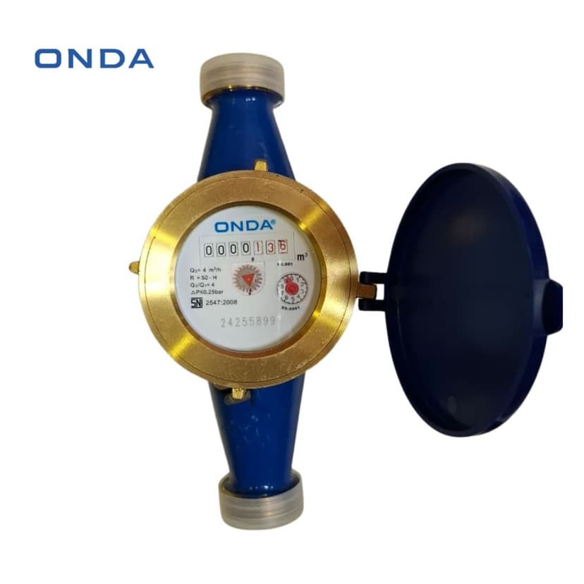 Meteran Air Brass DN25 (1 Inch) - Water Meter Onda